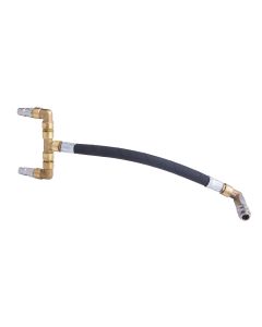 Double-coupling hose