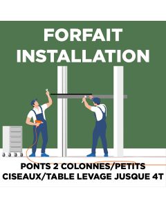 2-column post lift/small scissor/lifting table installation <4T