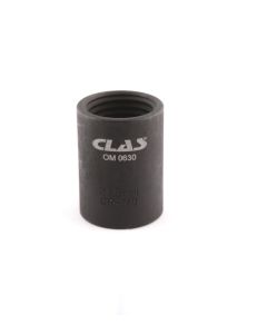 21,5mm l,38mm 1/2" hylsa med omvänd gänga