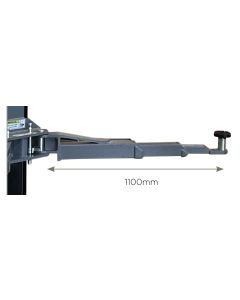 Par de brazos con cerradura 1.10m y protección para los pies