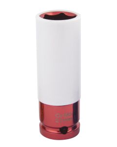 Llave de vaso revestida 1/2" 21mm rojo