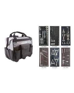 REPARATIONSVÄSKA 6 INSATSER 111 VERKTYG