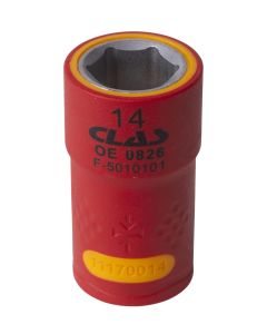 LLAVE DE VASO AISLADA 3/8" 14mm