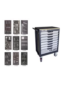 8-drawer tool cabinet + 172 tools