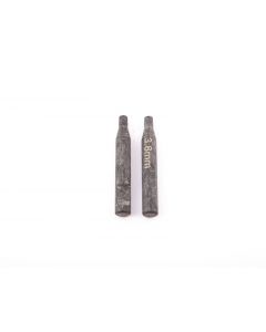 PAIRE D'EMBOUTS PINCE CIRCLIPS DROIT 3.8mm