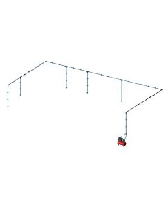 Kit alu network Ø25mm L.36m 5 downpipes