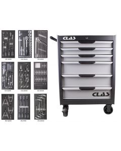 6 DRAWERS + 205 TOOL ROLLER CABINET