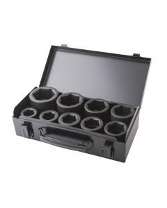 HEX IMPACT SOCKET KIT 24-50mm 1" (9 PCS)