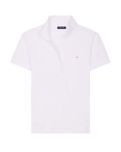 Polo Eden Park femme manches courtes coloris blanc - Taille XXL