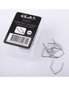 Låda med 50 V häftklamrar Ø0,8mm
