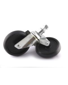Pair of pivoting wheels Ø125x32mm