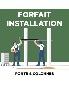 Installation Brücken 4 Säulen
