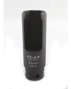 25mm 1/2" slotted socket