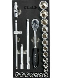 RATCHET INSERT 1/2" 90 TEETH (23PCS)