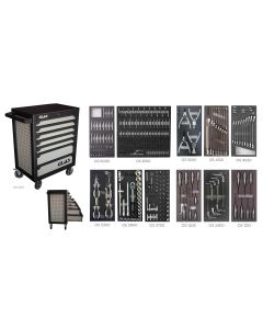 7-drawer tool cabinet + 388 tools