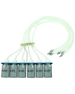 6 VIALS + HOLDER + PIPES SET