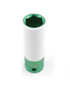 LLAVE DE VASO REVESTIDA 1/2" 15mm VERDE