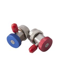 Juego de 2 racores R134a M1/4" SAE presión alta y baja