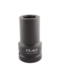 1" Long hex impact socket 24mm