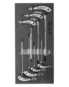 HEX T-HANDLE WRENCH INSERT 3-10mm  (7 PCS)