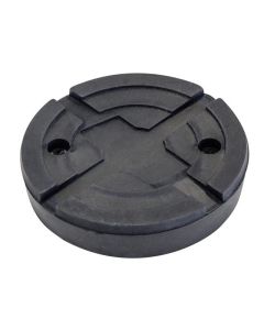 Reinforced round rubber pad (metallic plate) Ø125x26mm