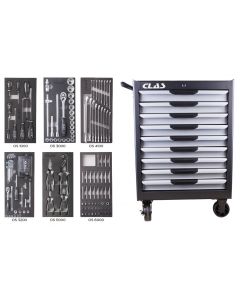 9 DRAWERS + 154 TOOL ROLLER CABINET