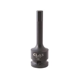Douille embout choc hexagonale 8mm L.78mm 1/2