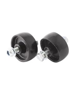Pair of fixed wheels Ø60x24.5mm