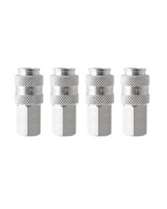 SET OF 4 UNIVERSAL FAST TAPPED CONNECTOR SET FEMALE 1/4"