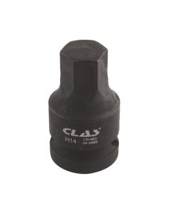 1/2" d. hexagonal impact hub socket nut VAG bit 14mm L.43mm