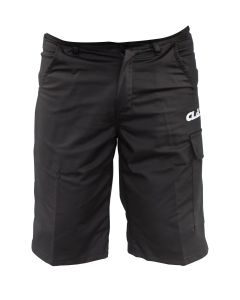 Black stretch multi-pocket shorts (s52)