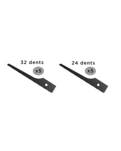 Sats med 5 blad med 24 tänder + 5 blad med 32 tänder