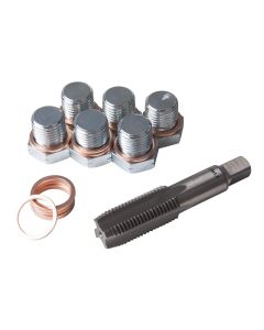 Set aus 6 Stopfen + Dichtungen + Gewindebohrer M13X1.5