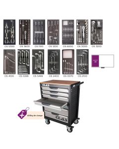 7-drawer tool cabinet + 219 tools