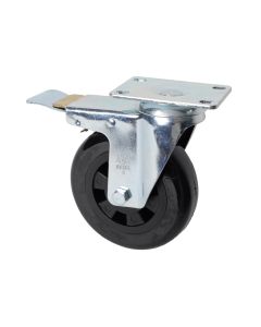 Schwenkbare Rolle mit TPR-Bremse