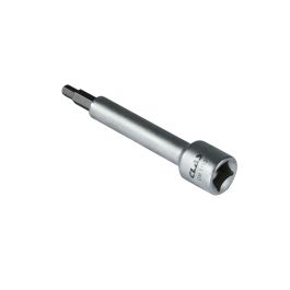 Douille Extra-longue 1/2" Avec Embout Hexagonal H6 - Longueur 140 Mm, Acier S2/CR-V, Chanfreinée