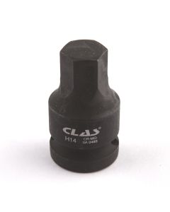 1/2" D. HEXAGONAL IMPACT HUB SOCKET NUT VAG BIT 14mm L.43mm