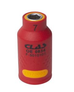 LLAVE DE VASO AISLADA 3/8" 7mm