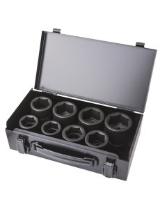 HEX IMPACT SOCKET KIT 26-38mm 3/4" (8 PCS)