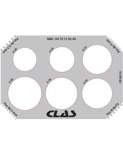 WHEEL BALANCER SHAFT DIAMETER AND THREAD CONTROL PLATE