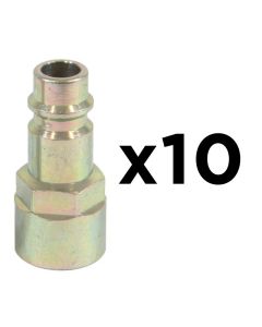 Set of 10 erp ends 7.2mm passage female 1/4"