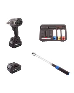 Impact wrench + wheel sockets pack