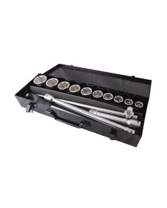 Rachet+hex socket set 3/4" d. (14pcs)