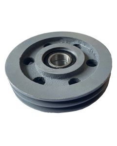 DOUBLE-GROOVE WIRE ROPE WHEEL