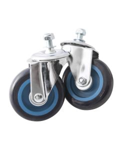 Paire de roues pivotantes Ø100x30mm
