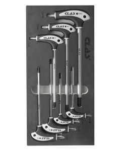 Insert T-Schlüssel hexagonal 3-10mm (7pcs)