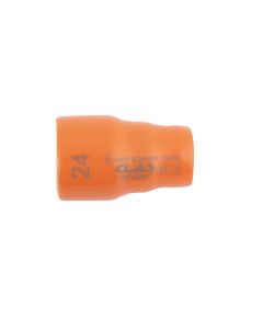24mm 1/2'' insulated 12-sided socket