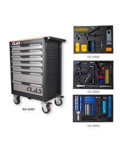 SERVANTE DEBOSSELAGE SANS PEINTURE 7 TIROIRS 87 PIECES