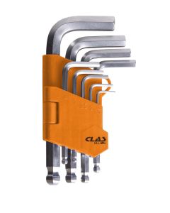 SET OF H1.5-10 SPHERICAL HEXAGONAL WRENCHES (9 PCS)