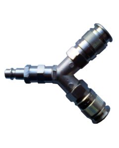 Pneumatisk y-adapter för 2 operatörer